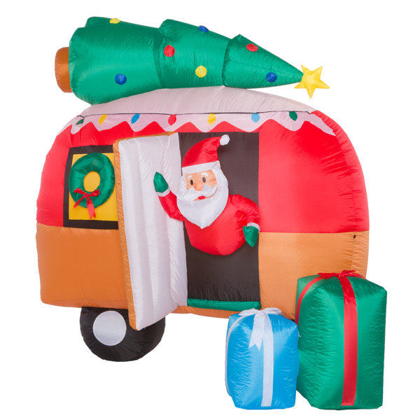The Holiday Aisle® Santa Camper Inflatable & Reviews Wayfair